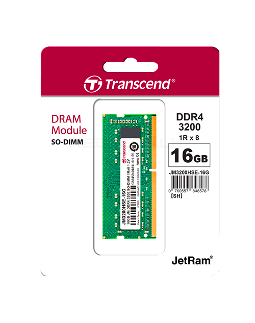 Transcend 16GB DDR4 3200MHz Laptop RAM